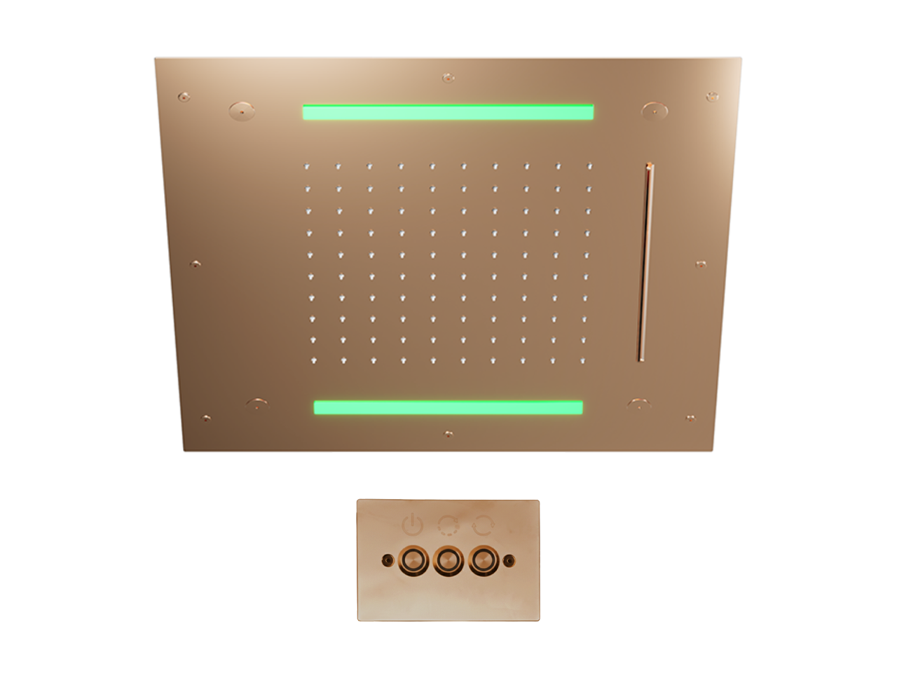 Rociador de techo con cromoterapia 500x500 mm WELLNESS_ZS0C0085 -1