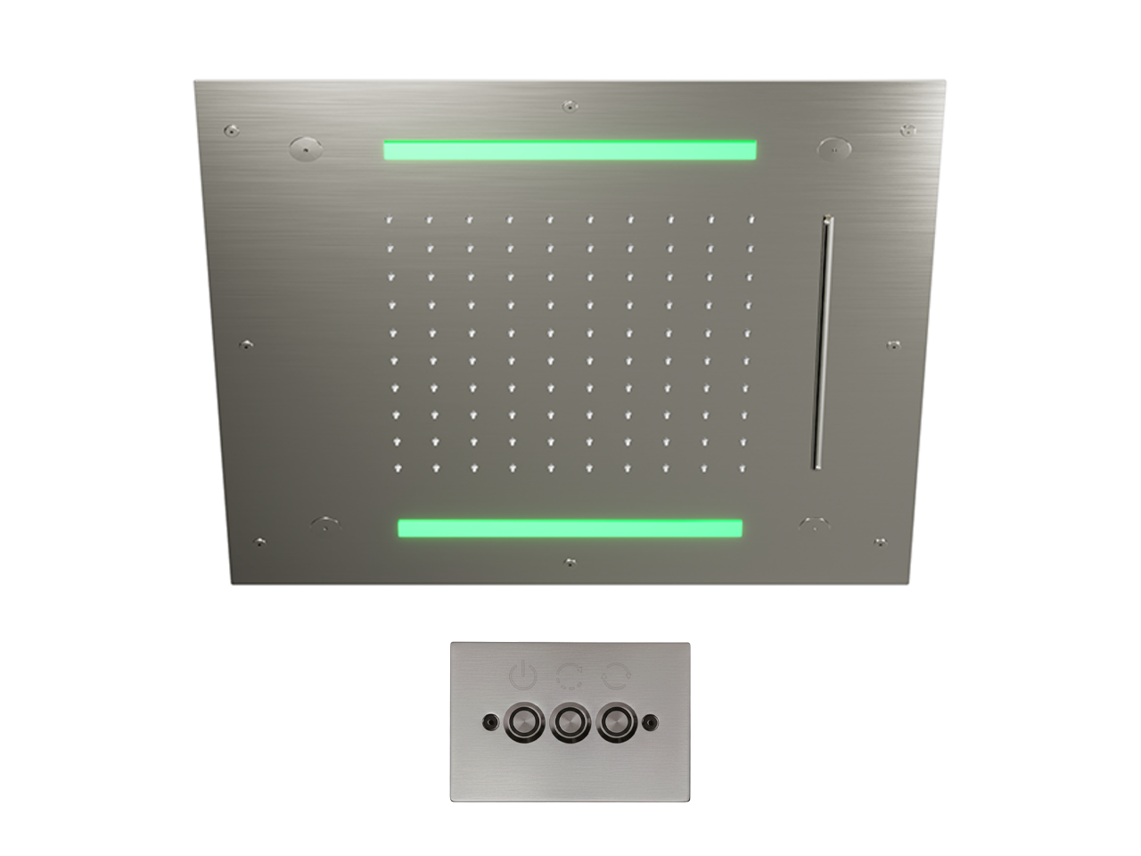 Rociador de techo con cromoterapia 500x500 mm WELLNESS_ZS0C0085 -1