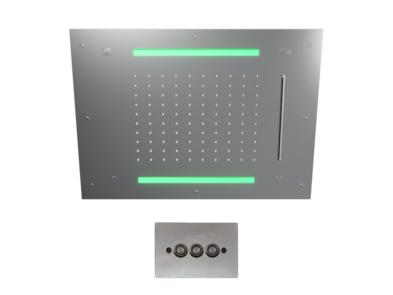 Rociador de techo con cromoterapia 500x500 mm WELLNESS_ZS0C0085 -1