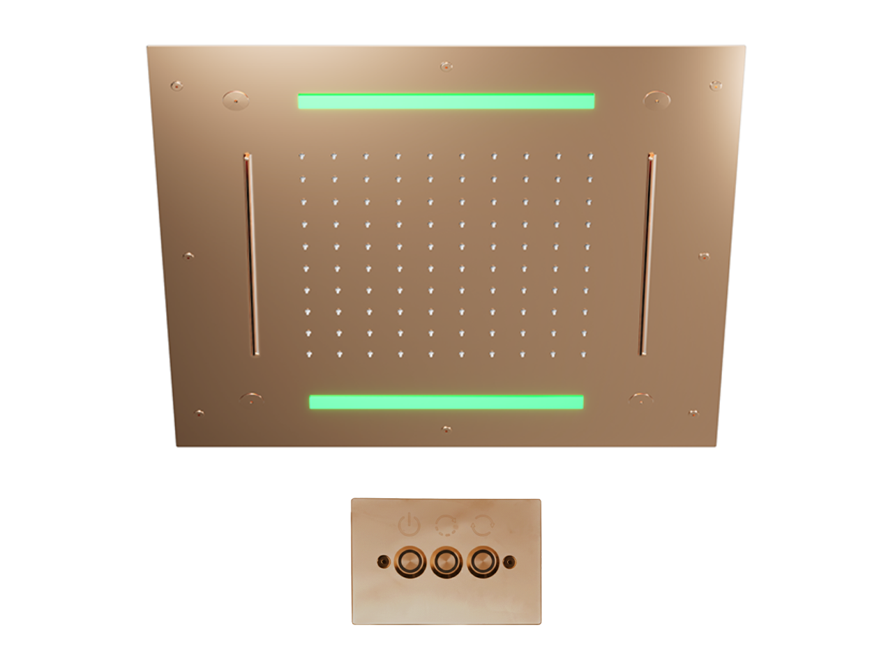 Rociador de techo con cromoterapia 500x500 mm WELLNESS_ZS0C0095 -1
