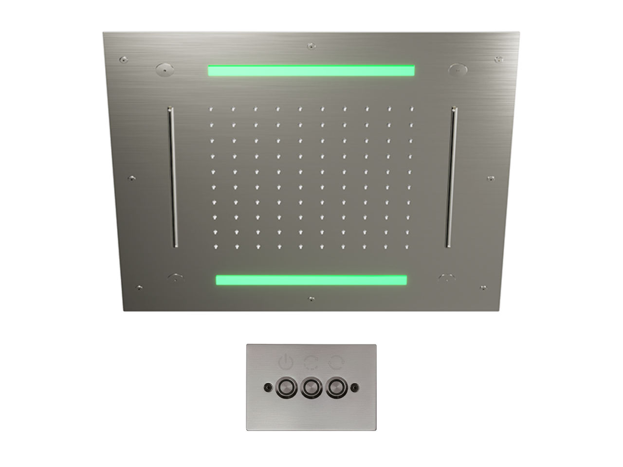 Rociador de techo con cromoterapia 500x500 mm WELLNESS_ZS0C0095 -1