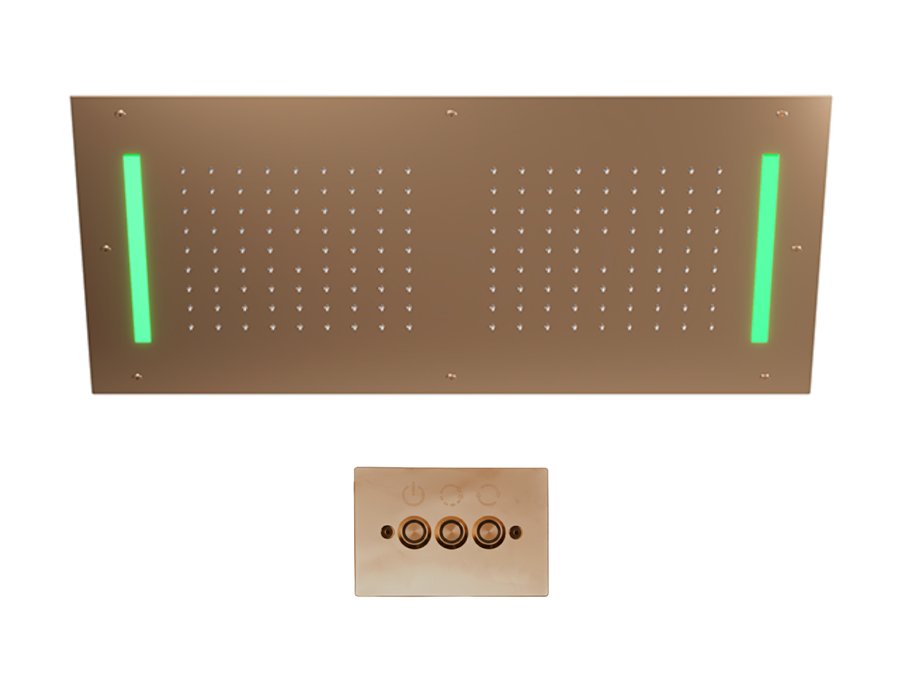 Rociador de techo con cromoterapia 700x400 mm ZEN SHOWER_ZS0C0115 -1