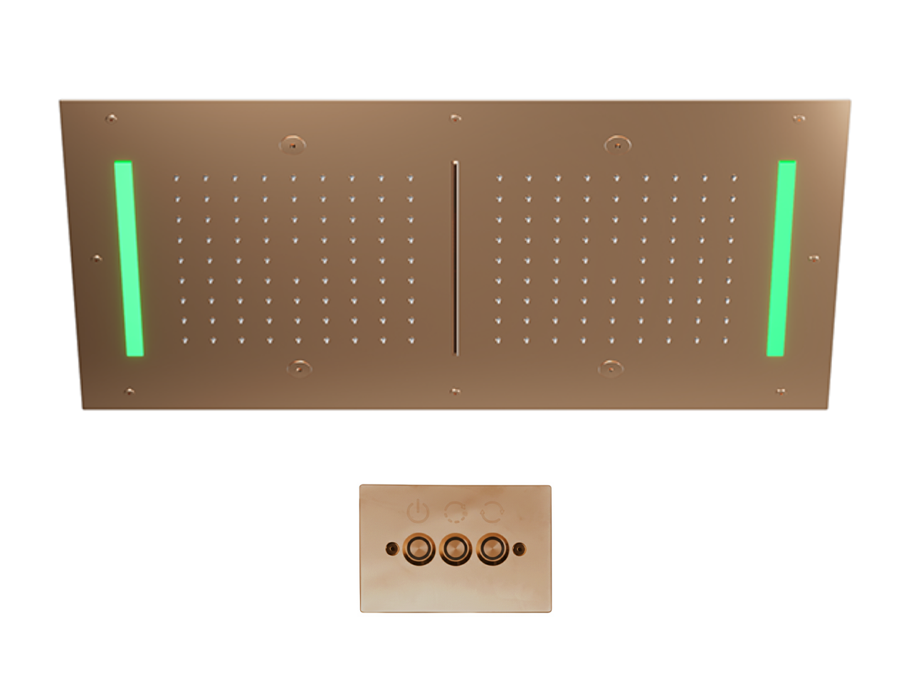 Rociador de techo con cromoterapia 700x400 mm WELLNESS_ZS0C0125 -1