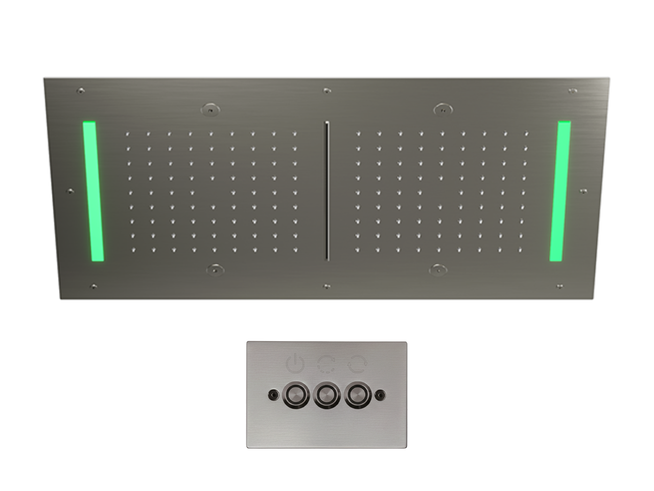 Rociador de techo con cromoterapia 700x400 mm WELLNESS_ZS0C0125 -1