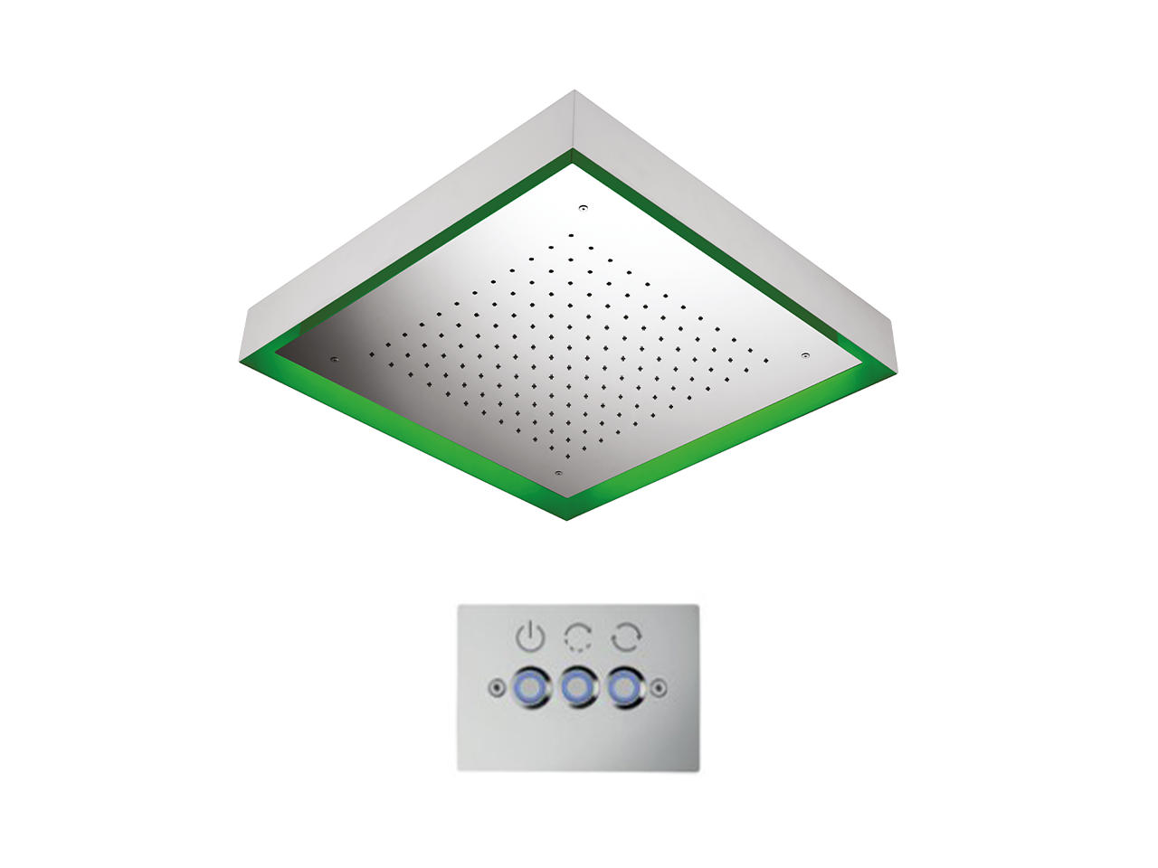 CisalRociador de techo con cromoterapia 570x570 mm ZEN SHOWER_ZS0C0135