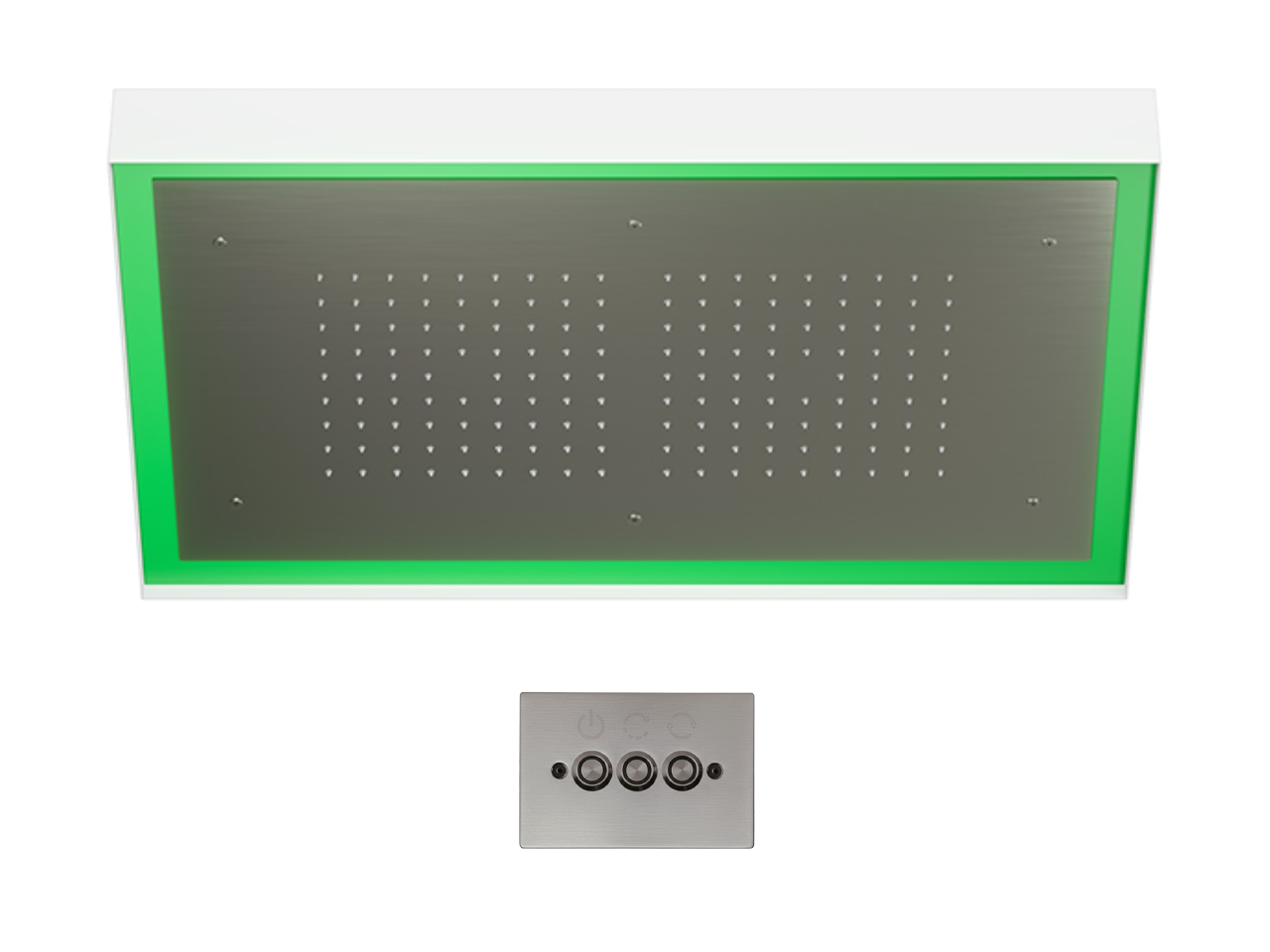 Rociador de techo con cromoterapia 770x470 mm ZEN SHOWER_ZS0C0155 -1