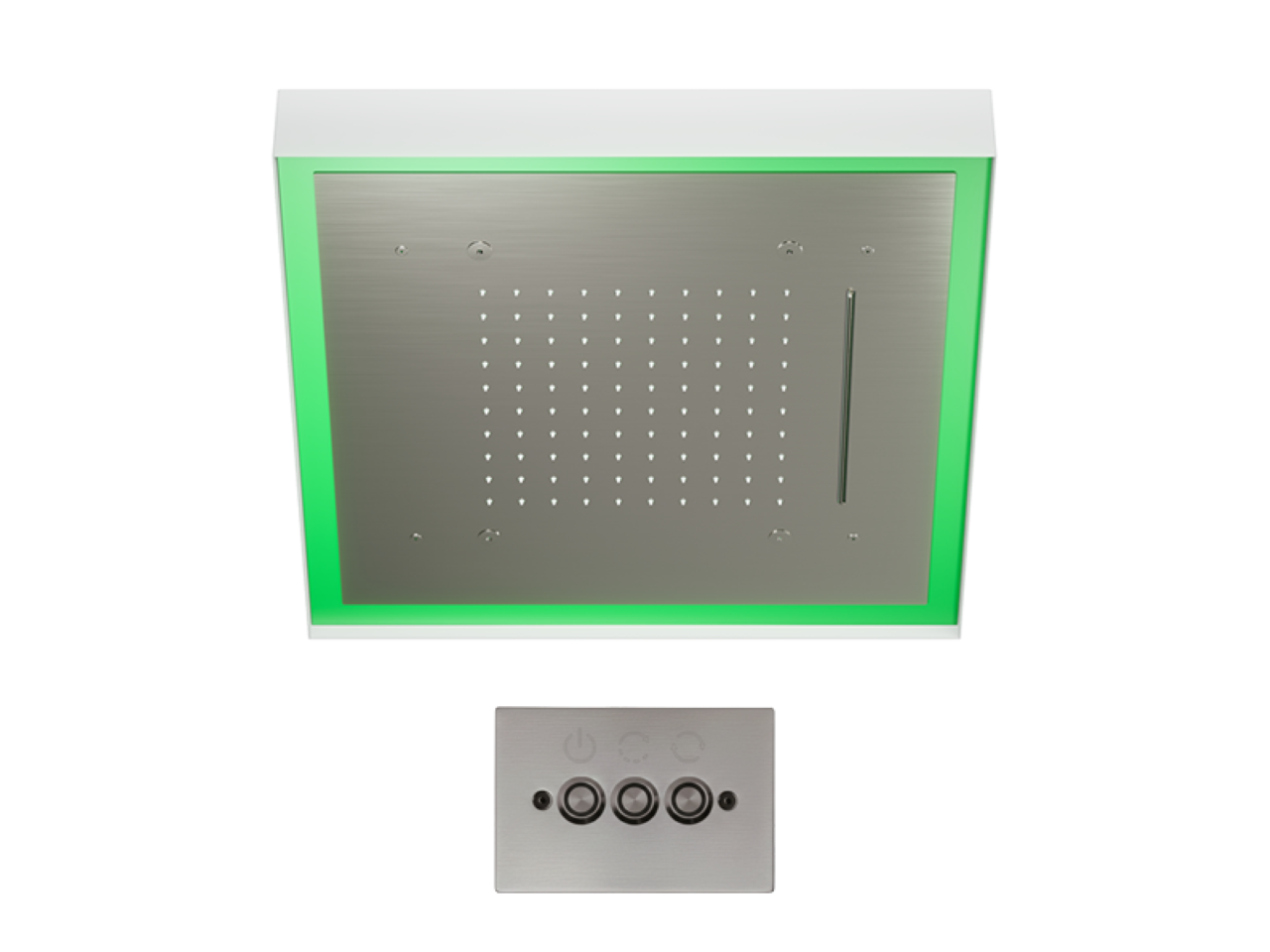 Rociador de techo con cromoterapia 570x570 mm ZEN SHOWER_ZS0C0165 -1