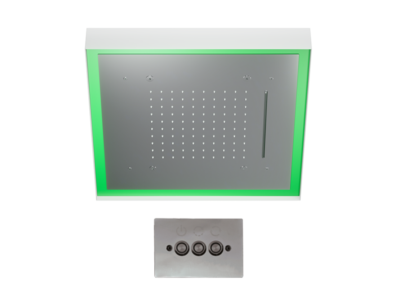 Rociador de techo con cromoterapia 570x570 mm WELLNESS_ZS0C0165 -1