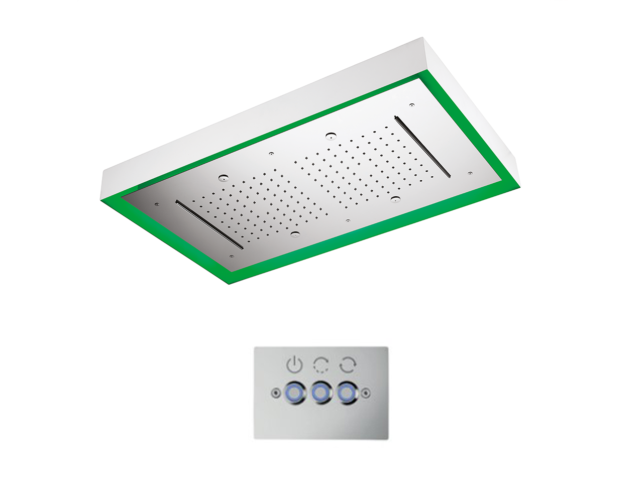 Rociador de techo con cromoterapia 770x470 mm WELLNESS_ZS0C0185 - v1