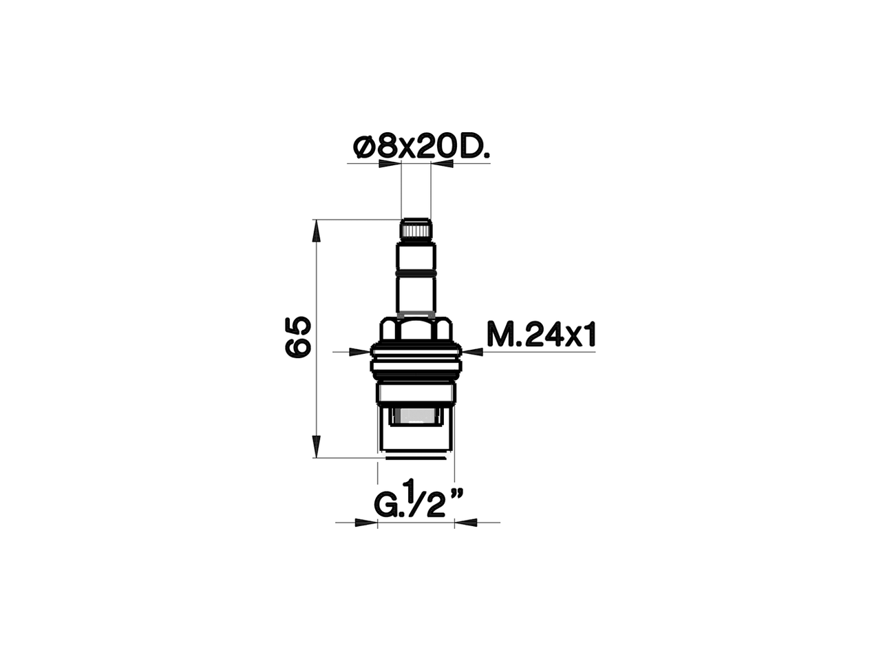 Montura cerámica DX 180° REPUESTOS_ZZ928580 - v1
