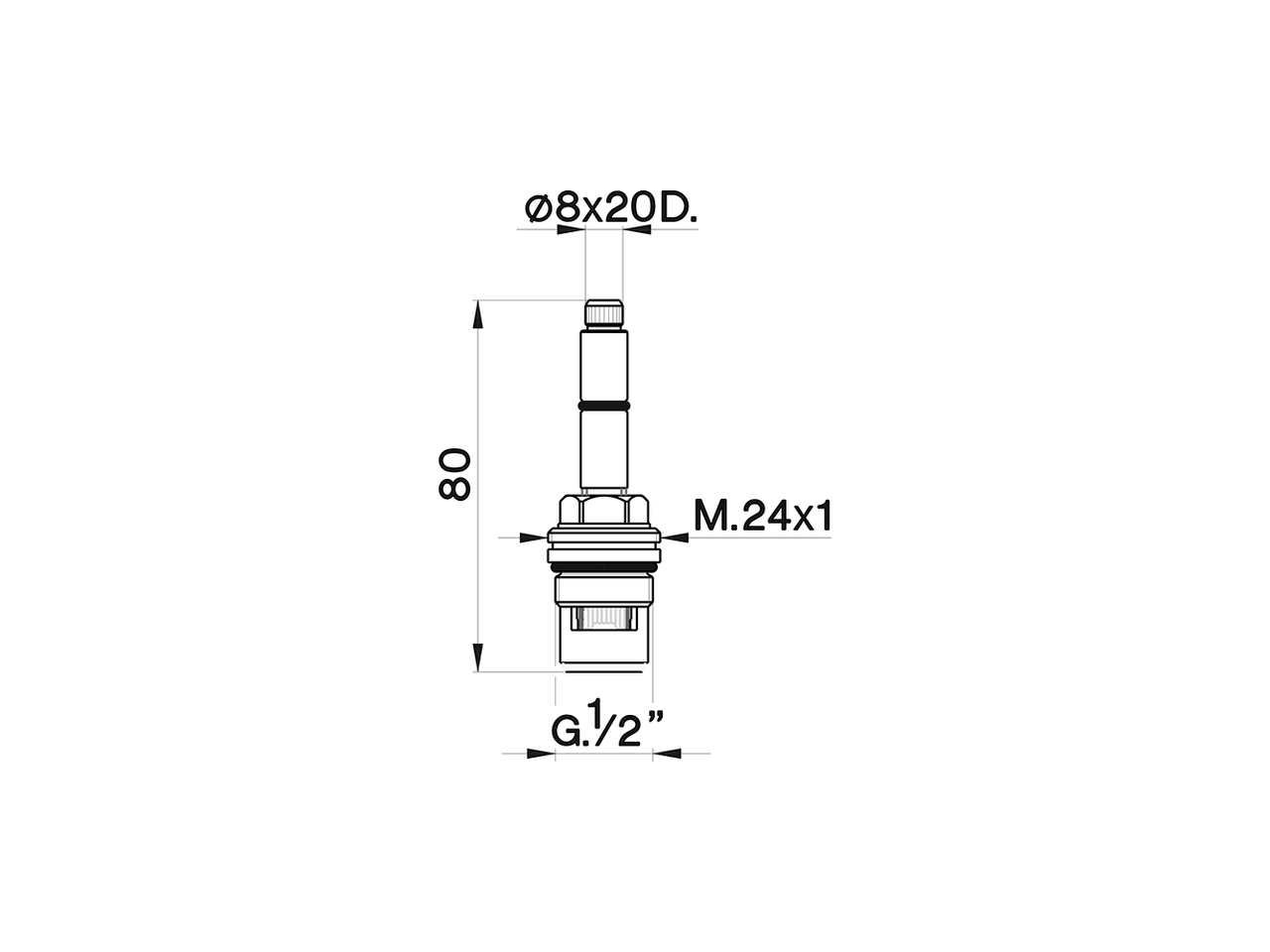Montura cerámica DX 180° REPUESTOS_ZZ928590 - v1