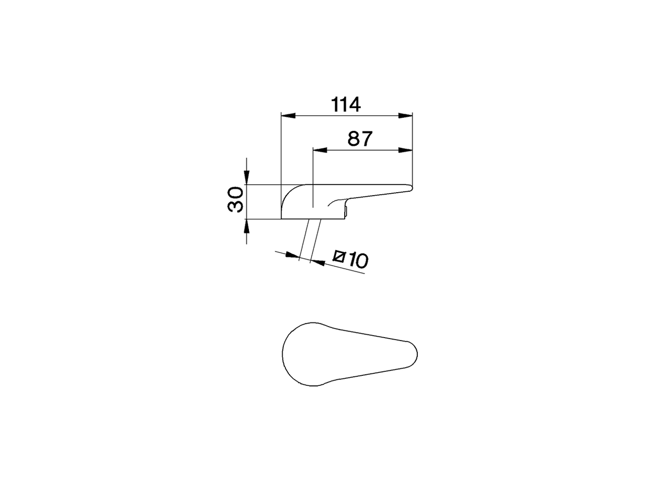 Palanca monomando 'EO' REPUESTOS_ZZ928660 - v1